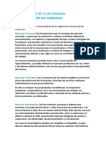 Recursos de Una Empresa Economia