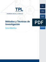 Guía Didáctica Metodos y Tecnicas de Investigación