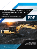 RKAB Eksplorasi 2022 CV. Jaya Jati 11,9 Ha