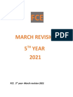 2021 FCE March Revision Exercises