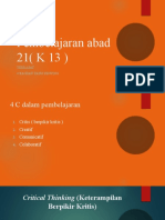 Pembelajaran Abad 21 (K 13)