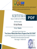 M. Azizi Ronivda Sertifikat Seminar KKN-IK