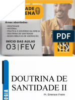 Doutrina Santidade II - SLIDES