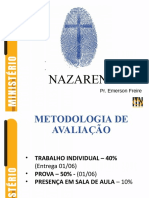 Identidade Nazarena - slides