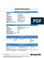 Certificado de envío oposición diligencia solicitada