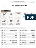 2003 Chevrolet Tahoe 2WD: Vehicle History Report For VIN#