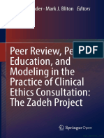 Peer Review, Peer Education, and Modeling in The Practice of Clinical Ethics Consultation