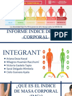 Informe Índice de Masa Corporal: de Las Estudiantes de 4to Grado H