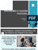 Diseño ergonómico del puesto de trabajo en casa