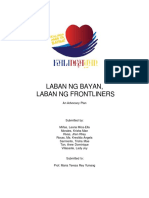 Laban NG Bayan, Laban NG Frontliners: An Advocacy Plan