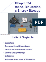 Capacitance, Dielectrics, Electric Energy Storage