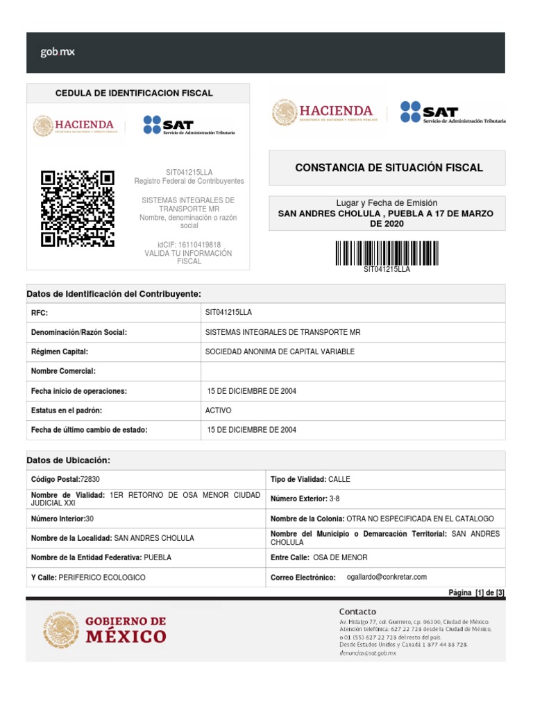 Cif Sit 170320 PDF Privacidad de la información Gobierno
