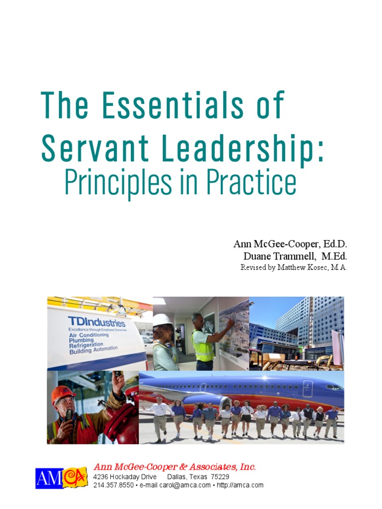 The Essentials of Servant Leadership Final | PDF | Servant Leadership ...