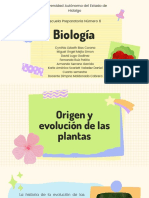 Origen y Evolución de Las Plantas