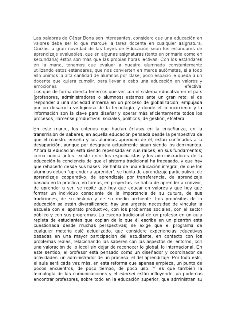 Retos de la Educación Actual en México | PDF | Aprendizaje | Maestros