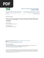 Viscous Damping For Time Domain Finite Element Analysis