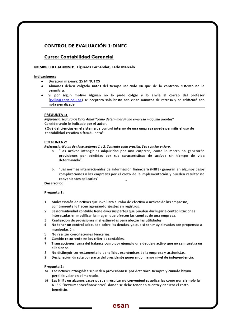 Control Interno y Contabilidad Creativa | PDF | Contabilidad | normas ...