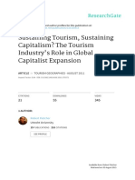 (Fletcher 2011) Sustaining Tourism Sustaining Capitalism