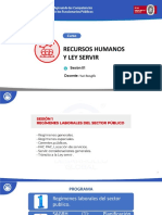 Recursos Humanos y La Ley Servir