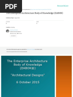 EABOK - Enterprise Architecture Body of Knowledge Guide Presentation