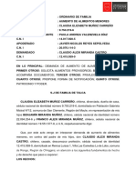 Dda Aumento de Alimentos Menores