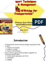 Week 1011 TTM (Costing and Pricing For Transportation)