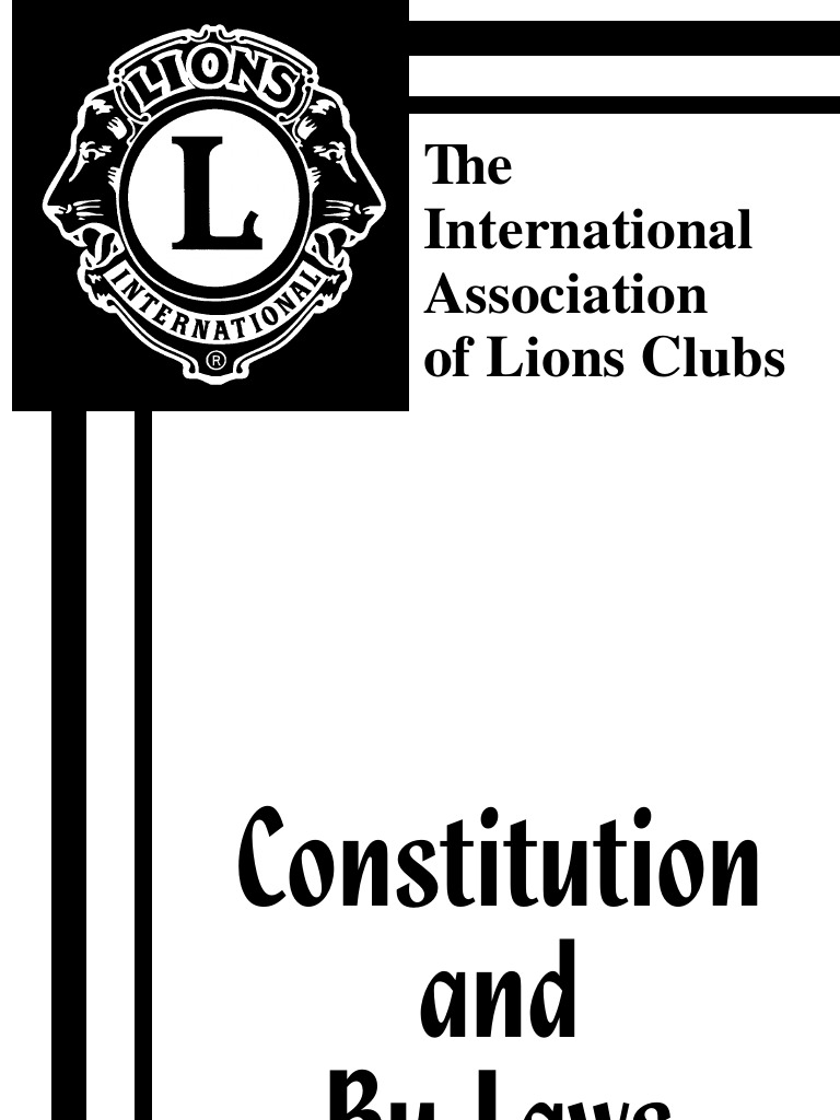 International Constitution of Association of Lions Clubs | PDF | Board ...