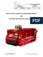 Installation, Operation, & Maintenance Manual FOR Nov D285P Linear Motion Shale Shaker