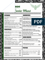 Villaverde Carta Menu