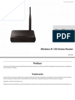 User Manual: Wireless N 150 Home Router