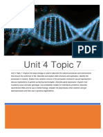 Unit 4 Topic 7 Biology