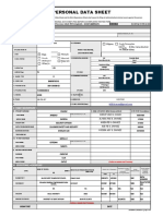 CS Form No. 212 Personal Data Sheet Revised 1