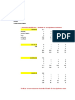 Conversion de binario a decimal y viceversa