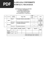 Statistics Syllabus by Telangana University