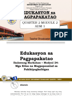 PVL ESP Mga Kilos Na Magpapa Angkop NG Pagkatao