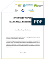 Internship Report on Clinical Research Coordination