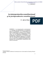 Grupo 3. La Interpretacion Constitucional. Francisco Diaz Revorio.