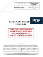 Batch Plant Inspection Procedures
