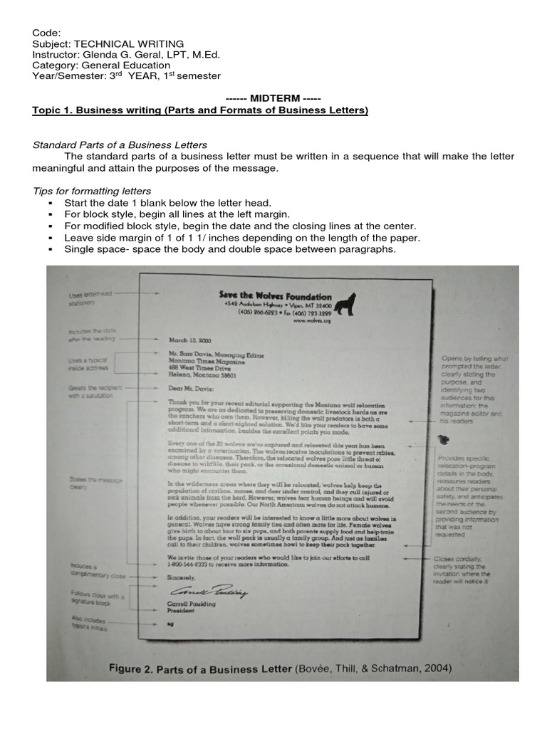 Business Letter Formatting Guidelines | PDF | Punctuation | Paragraph