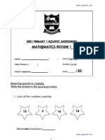 2021 P1 Maths Reviews Tao Nan