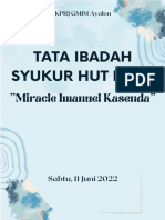 Tata Ibadah Syukur Hut Ke-17 Miracle