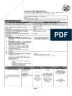 Application and Issuance of Marriage License