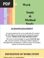 Work Study and Method Study Presentation