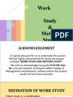 Work Study and Method Study Presentation