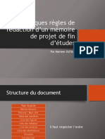 Règles de Rédaction Des Rapports de PFE