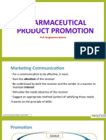 Pharmaceutical Product Promotion: Prof. Sanghamitra Sharma