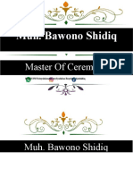 Muh. Bawono Shidiq: Master of Ceremony