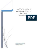 Tema 5. Segunda Parte Reglameto de Les Corts