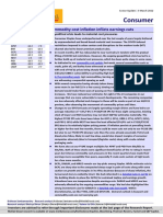Consumer: Commodity Cost Inflation Inflicts Earnings Cuts