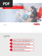 1.introduction and Use of Advanced Functions of IP Phones